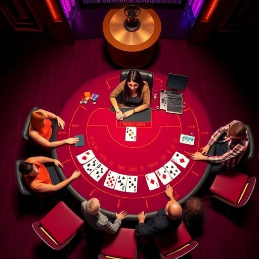 CV552 App အတွင်း Live Casino ဂိမ်းများ မြင်ကွင်း Smartphone Display